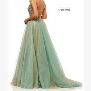 Sherri hill two piece tulle ball gown